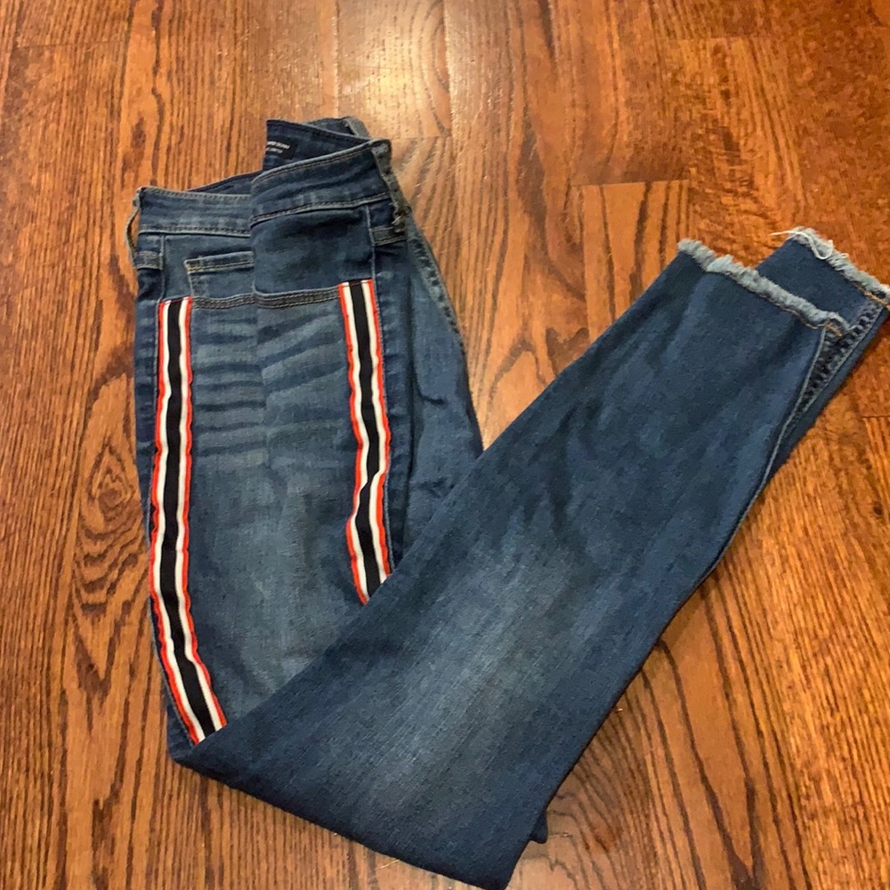 Hollister Racer Stripe Skinny Jeans